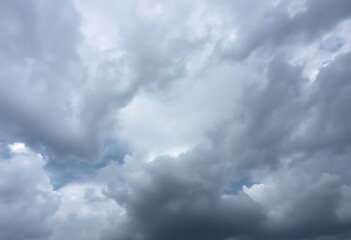 Fototapeta premium plane flying through a cloudy blue sky