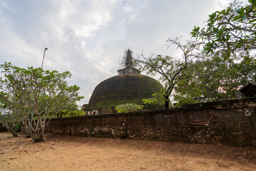 Rankoth Vehera, large stupa built by King Nissanka Malla in Polonnaruwa, Sri Lanka, historic Buddhist site