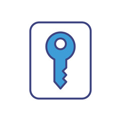 Car Key icon vector stock illustration