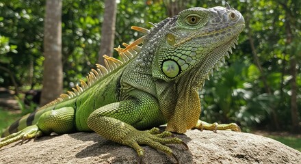 Obraz premium Green Iguana Photo