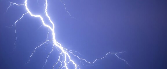lightning bolt is seen in the sky