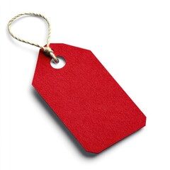 Blank Red Price Tag
