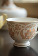 Fototapeta premium close up of a cup on a table