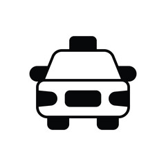 Taxi icon vector stock illustration
