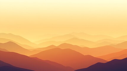 Fototapeta premium Sunset sky in soft orange and gold gradient. Warm evening or morning backdrop.