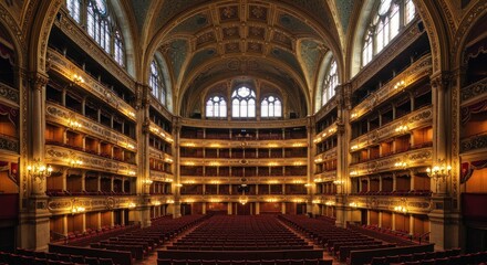 Obraz premium Interior of a Grand Theater - Photo