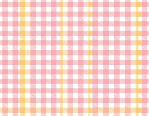ギンガムチェック　ピンク