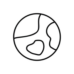 Earth icon vector stock illustration