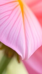 Fototapeta premium close up of a pink flower with a green stem