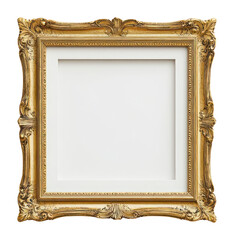 Fototapeta na wymiar PNG Gold vintage classic frame mockup picture photo art.