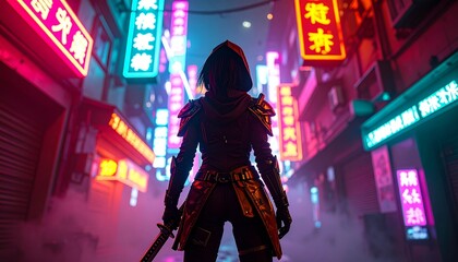 Fototapeta premium The vibrant colors reflect the energy of the city. 