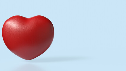 The Hearth for Health or love concept 3d Rendering.