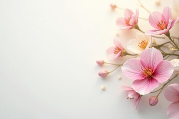 Fototapeta premium Crisp white background, flawless, unblemished setting, design, smooth