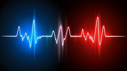 Abstract heartbeat graphic design