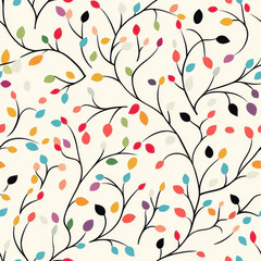 Enjoy a fresh take on nature with this seamless floral pattern, perfect for adding elegance to your design projects.