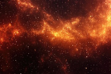 Fiery Nebula in Cosmic Void