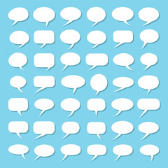 Vector Message Bubble Collection. Speech Bubble Collection