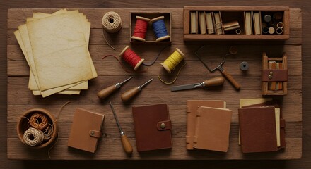 Artisan Bookbinding Workshop Tools Materials and Handmade Journals