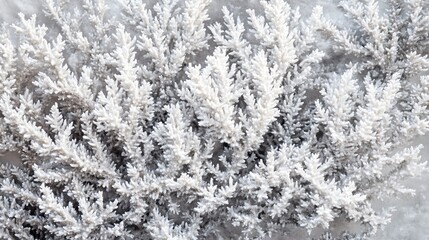 Close-up of White, Feathery Plant-like Structures