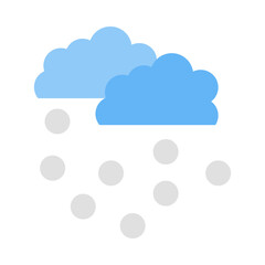 Snowfall flat icon