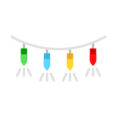 Holiday Lights flat icon