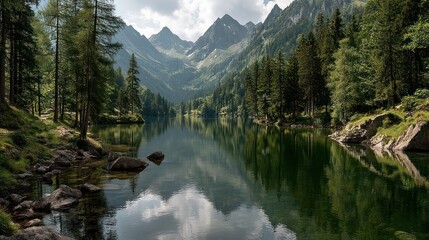 Mountain Lake Serenity
