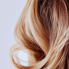 Naklejka premium A damaged hair strand's intricate details are exposed by a magnifying glass during close examination, stock