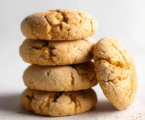 Thick creamy dandelion honey cookies for spring