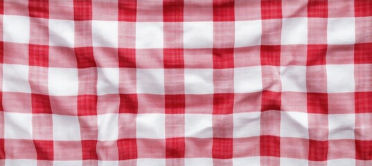 Red and white checkered fabric (10)