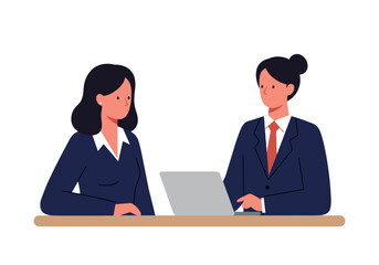 Female Banker with Client Discussing Financial Plans at Desk. Professional consultation, investment strategy meeting, banking services, money management advice, trusted financial guidance