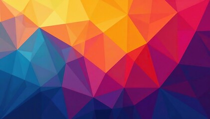 Obraz premium Geometric abstract shapes, vibrant hues, modern style , stylish, color, repeat