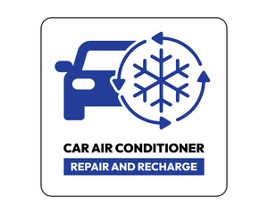 Car Air Conditioning Service, Repair & Recharge Notice, Automotive Cooling System Alert – High Quality Stock Image