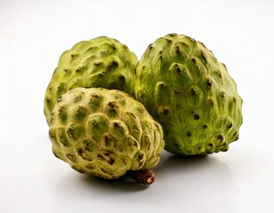 Obraz premium Cherimoya at white background