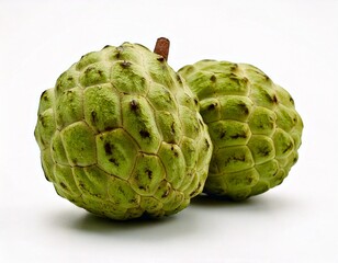 Obraz premium Cherimoya at white background