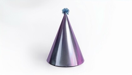 Metallic purple party hat