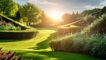 gardening in vegetable garden in the backyard