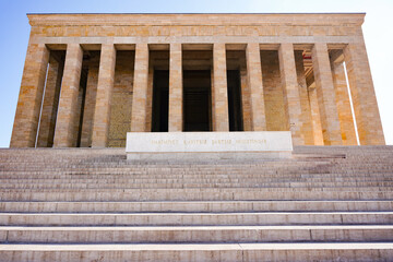 Anitkabir mausoleum of Mustafa Kemal Ataturk in Ankara, Turkiye