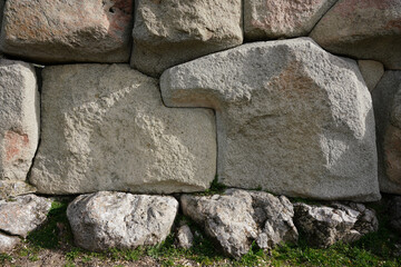 Wall of Sphinx gate in Alacahoyuk Ancient City, Corum, Turkiye