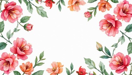 Soft, watercolor-style floral seamless repeat , pastel, art