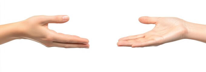 Two open hands outstretched