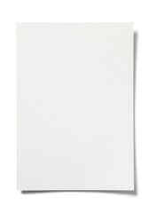 Blank White Paper Sheet Isolated on White Background