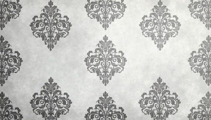 Subtle gray damask pattern with a distressed antique look , wallpaper, pattern, home decor