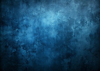 Obraz premium Dark Blue Black Grunge Texture Abstract Background - Distressed Gradient Backdrop