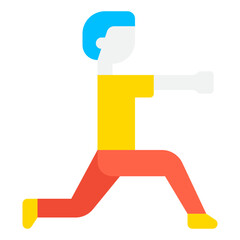 Abstract Running Character