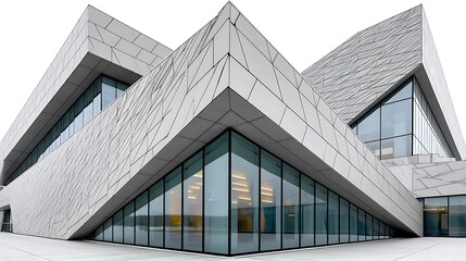 Modern Architectural Design Geometric Facade of a Contemporary Building