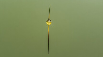 Stunning Macro Photo of Water Droplet on Blade of Grass