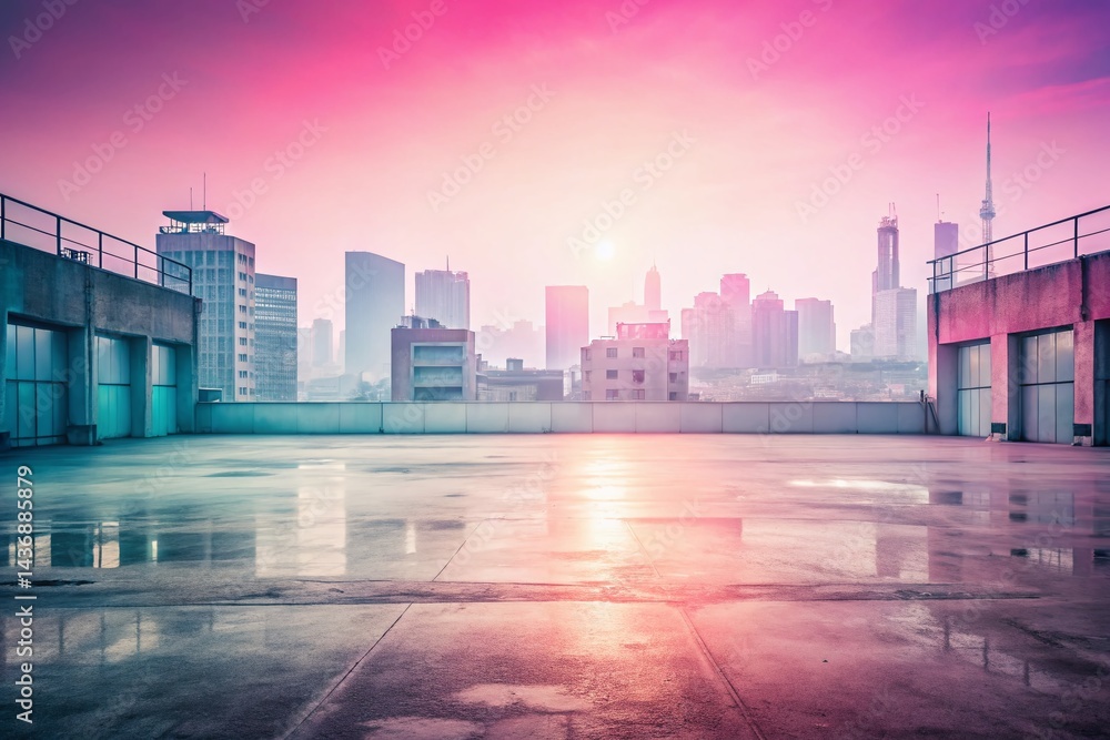 Poster elegant pink gradient abstract background - soft harmonious tones for design