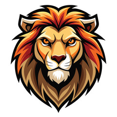 Obraz premium Powerful lion head graphic design