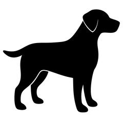  A simple silhouette of a Labrador Retriever