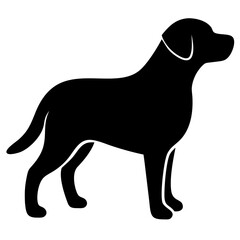  A simple silhouette of a Labrador Retriever